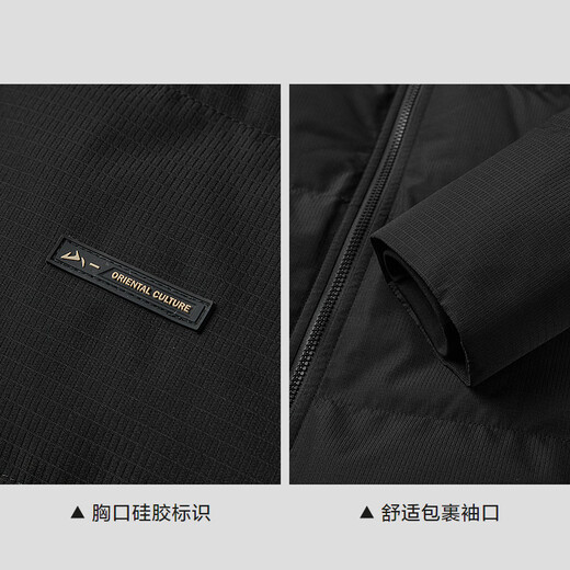 Heilan House (HLA) Down Jacket Men's 25 Autumn and Winter New Warm Duck Down Stand Collar Casual Top Men's Down Jacket Black 1A S /165 Recommended 57~62kg