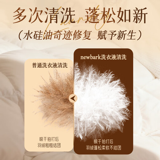 Newbark British down jacket fluffy detergent special cleaning agent laundry detergent 500ml machine washable fluffy and soft