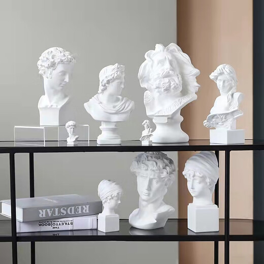 Xingyi Nordic figure sculpture ornaments David resin plaster statue art avatar wine cabinet home living room small decorations 30CM Moon Goddess Medium