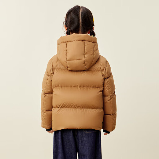 Mini Bala Hi2.0 Fever and Cold Resistant Down Jacket for Boys and Girls, Parent-child Long Style, Camel 50145, Short Style 160