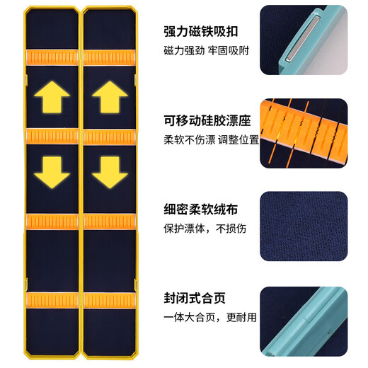 Senyong Source Extended Float Box Large Capacity Fish Float Box Fishing Tackle Box Fishing Tackle Box Two-in-One Black 62cm