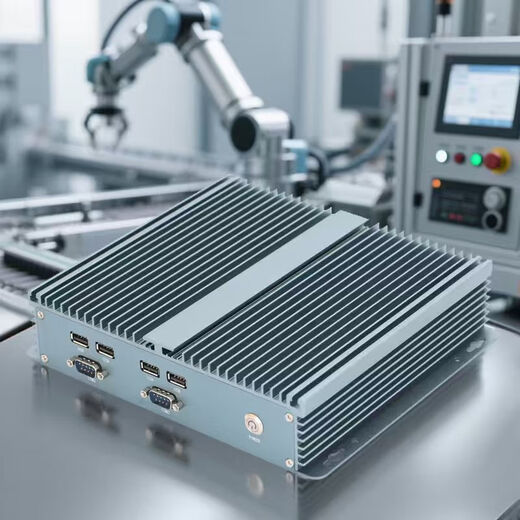 粤西工控工控机主机微型i3i5i7嵌入式迷你工业电脑6串口j1900无风扇工作站全封闭低功耗服务器迷你小主机 官方标配 模块升级WIFI（单排不发货）
