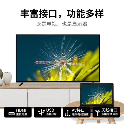 Ace Jiadian Top Ten Gold List Ultra-HD Smart Network WiFi Großer Speicherfernseher Ultradünne LCD-Projektion Wohnzimmer Augenschutz Heimmonitor für ältere Kinder und Kinder 50LED HD-Netzwerkversion (Länge und Breite 74 x 44 cm)