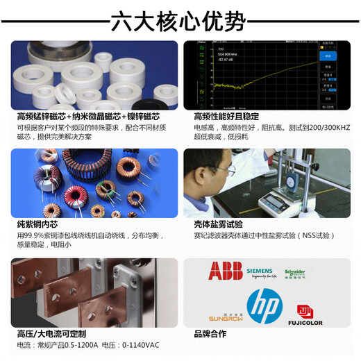 Saiji power filter 220VSJD710 three-level high-performance anti-interference inlet single-phase servo PLC power amplifier audio purification terminal SJD710-3A
