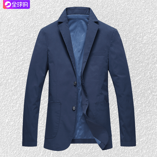 BOSS business casual suit jacket men's 2025 new spring and autumn thin suit top high-end single suit blue 4XL 195 suitable for 180-200Jin Jin equals 0.5 kg