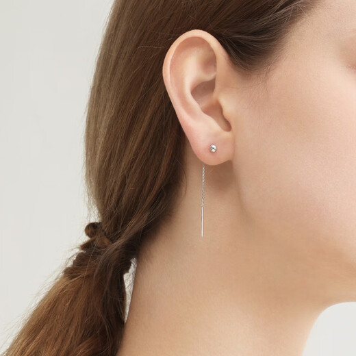 Chow Sang Sang Smart Ball Single Ear Wire Pt950 Platinum Daily Luxe Platinum Earrings 89179E Pricing