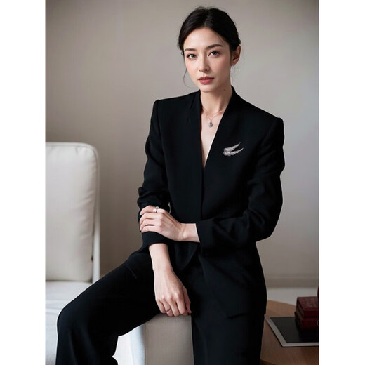 SNQP flying angel wings dimada feather brooch corsage brooch female couple yellow gift box