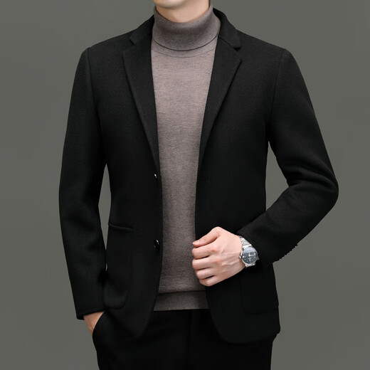 SEVEN 7 Seven brand double-sided woolen coat men's wool woolen coat cashmere suit autumn and winter men's down lining single suit 2366 gray (down lining) M 170/48