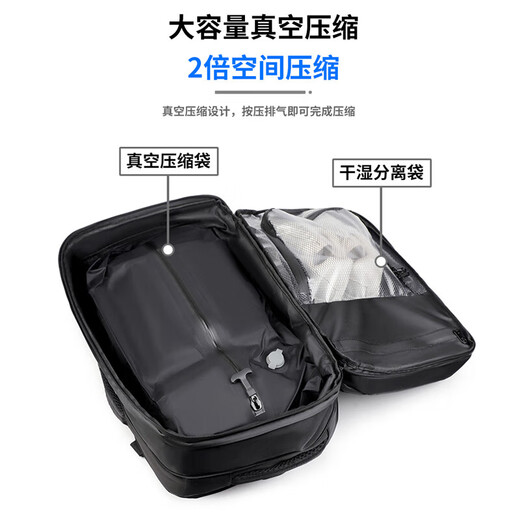 Samsonite Manufacturer Backpack Men's Large Capacity Travel Vacuum Compression Backpack 20 Inch Computer School Bag Black