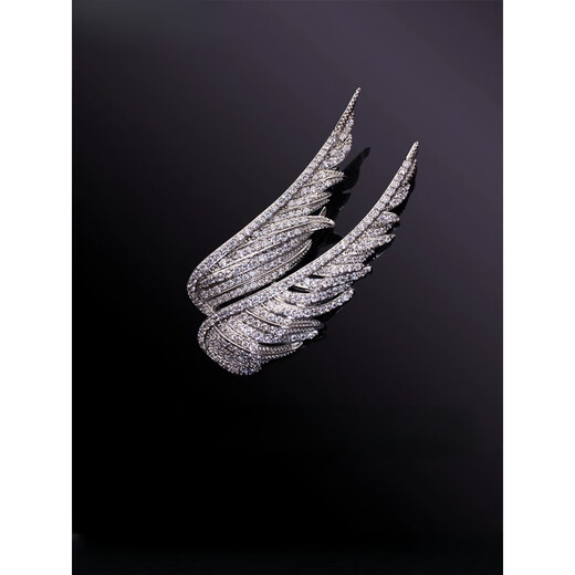 SNQP flying angel wings dimada feather brooch corsage brooch female couple yellow gift box