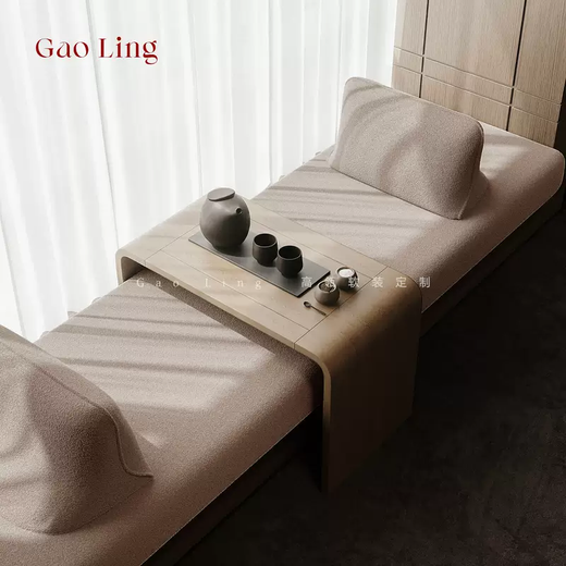 Yusenyi New Light Luxury Premium Prado Solid Wood Bay Window Cushion Window Sill Seat Cushion Four Seasons Anti-Slip Balcony Cushion Milk Tea Color Customized Size Contact Customer Service