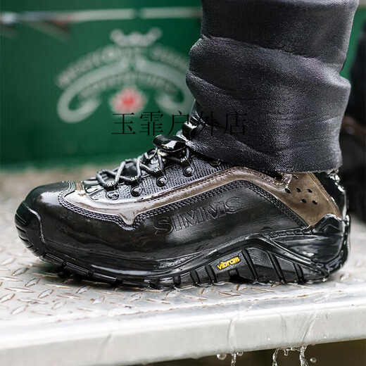 SIMMS wading shoes G3 Guide fishing shoes wading boots rubber sole anti-slip fly lure outdoor shoes for men black gray