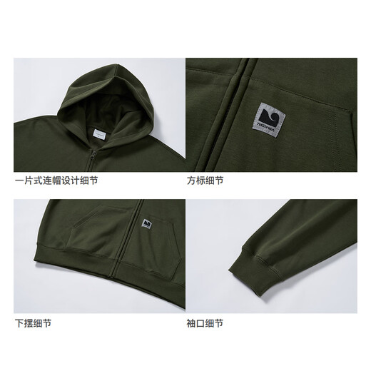 714street high-density anti-pilling henley collar sweater for men 2025 autumn and winter off-shoulder loose knitted sweater top dark green XL