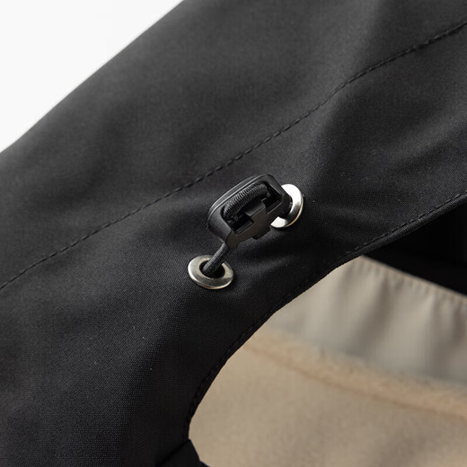 Luo Meng, three wears in one, removable hood, assault jacket, fleece liner, three-in-one windproof jacket, men's casual wear, warm white/black, male