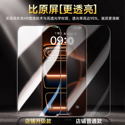 KOOLIFE Corning dust-free warehouse two pieces suitable for iPhone17ProMax tempered film Apple 17ProMax protective film tempered glass second paste ultra-thin high-definition anti-fall fingerprint