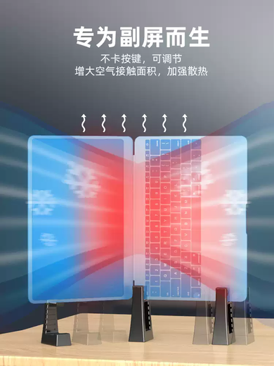 Zhong Zhangkui подставка для ноутбука, подставка для компьютера, дополнительный экран, вертикальный кронштейн, вертикальный подвесной регулируемый кронштейн, охлаждение, вертикальное основание внешнего дисплея, настольный компьютер в общежитии, перевернутый офис, киберспорт, черный