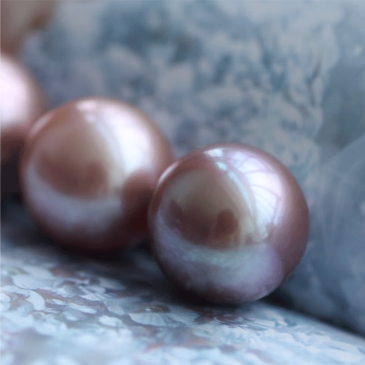 Yongsi quality pink and purple freshwater pearl pendant natural I pearls and loose beads, perfect round strong light single pearl can be made, white full hole 14-15mm