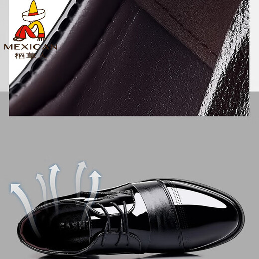 Scarecrow (mexikanisch) Neues wahres weiches Leder -Herrenschuhe lässige formale Lederschuhe flache Sohle helllicht unsichtbare Innehöhe Erhöhen Sie große und Samt 9921 hellhellschwarze Innenhöhe 36 Anstieg 36