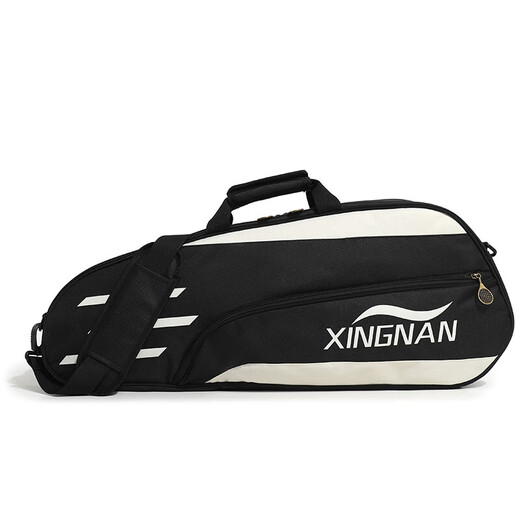 Sac de badminton 2025, les joueurs professionnels recommandent un sac à bandoulière de tennis respirant et absorbant les chocs, compartiment à six compartiments, noir