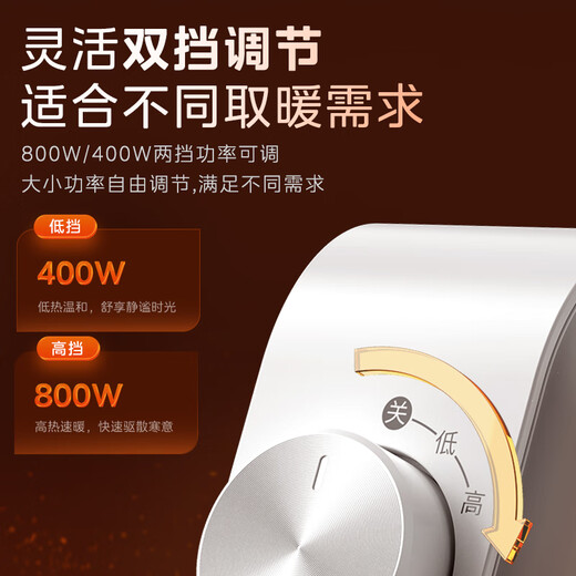 Midea Light and Warm Travel Home Heater/Electric Heater/Electric Heater/Far Infrared/Small Sun/Heating Stove/Mini Energy-Saving Desktop Office Stove NPS-MH