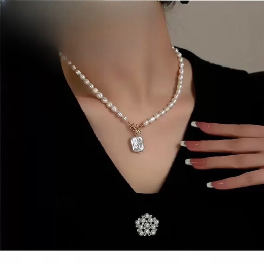 Jinxu 2025 Baroque Pendant Design OT Buckle Clavicle Chain Multi-Design Freshwater Pearl Necklace New Earrings