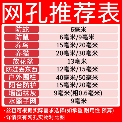 Zhongsenweit 304 stainless steel mesh grid steel wire screen balcony window sill protective net anti-rat and anti-cat window sealing net 0.6 meters high / 1 meter long - you need a few meters to take a few pieces Mesh 6 mm - wire thickness 0.6 mm