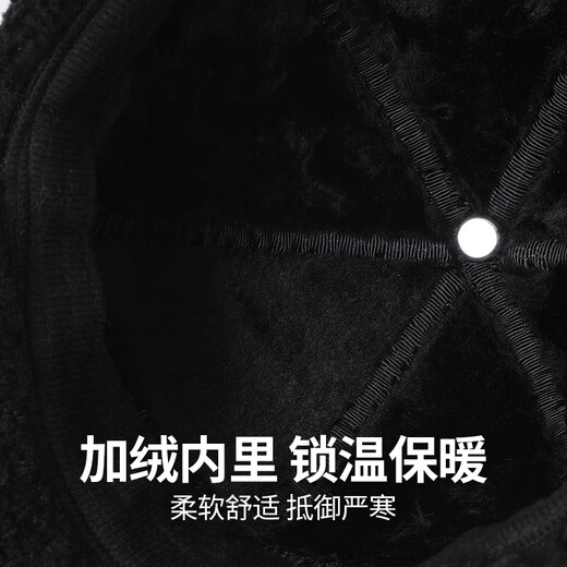 Hengyuanxiang Hat Men's Winter Warm Plus Velvet Baseball Cap Middle-aged and Elderly Grandpa Peaked Cap Birthday New Year Gift