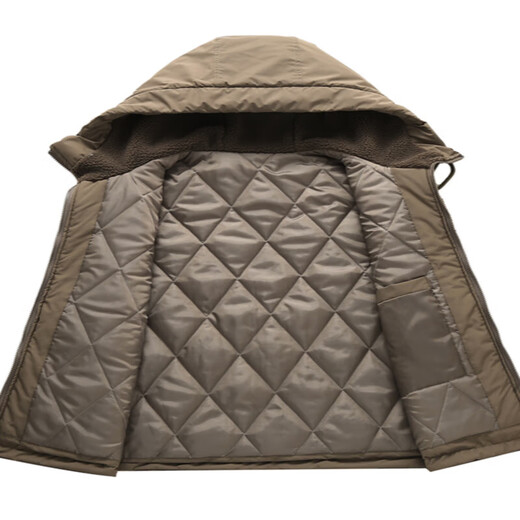 Playboy (PLAYBOY) lamb wool hooded vest cold trend brand workwear cotton vest vest autumn and winter grain velvet jacket men's black 8113 vest 3XL 141-160Jin Jin equals 0.5 kg