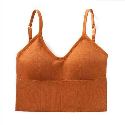 Kaka's same large U beautiful back wrap bra, tube top, small shoulder straps, vest style sports bra, four seasons, white, one size fits all