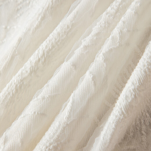 Late white inner layering artifact 2025 autumn gentle and versatile jacquard top, soft and comfortable shirt for women, apricot XL