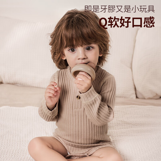 Geschenkbox für Neugeborene, hochwertiges Baby-Beißring, Rasselspielzeug, beruhigendes Vollmond-Geschenk für 0–6 Monate alte Babys