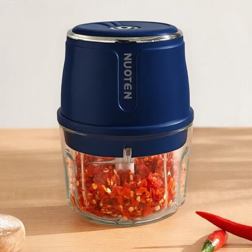 Meat grinder, small garlic beater, household garlic mincer, garlic cutter, multi-functional food supplement cooking machine, electric garlic mashed artifact, 0.25L flagship glass cup