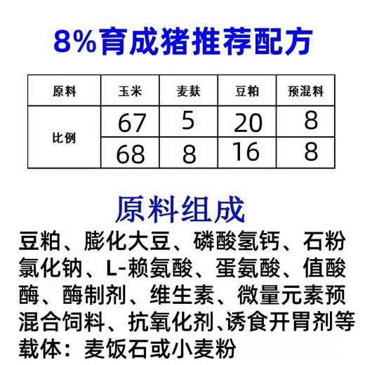 East China Zhengda 8% piglet premix small, medium and large pig fattening pig premix pig premix boar premix 8% medium and large pigs (applicable to 60Jin Jin equal to 0.5kg - slaughter)