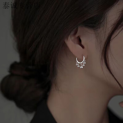 KZD999 sterling silver pure silver earrings for women, niche ear rings, temperament, anti-allergic, light luxury pure silver earrings, earrings, same style, 4.58g (sterling silver pair), same style