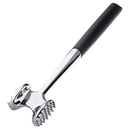 Vinoa Kitchen Meat Hammer Stainless Steel Steak Steak Meat Hammer Household Pork Chop Hammer Loose Meat Tender Meat Hammer Breaking Ribs Solid Double-Sided + Anti-Slip Handle Meat Hammer AA