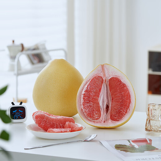 Jingxiansheng Fujian Guanxi Red Heart Honey Pomelo 2 pieces, net weight 4-4.5Jin Jin is equal to 0.5kg, fruit gift box, straight from the source