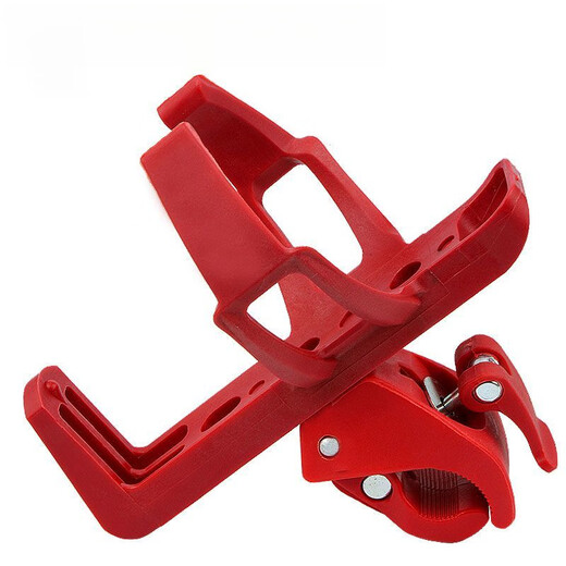 Bicycle water bottle cage conversion seat, adjustable multi-functional water bottle cage converter, bicycle equipment plastic F14003 adjustable quick-release water bottle cage - white