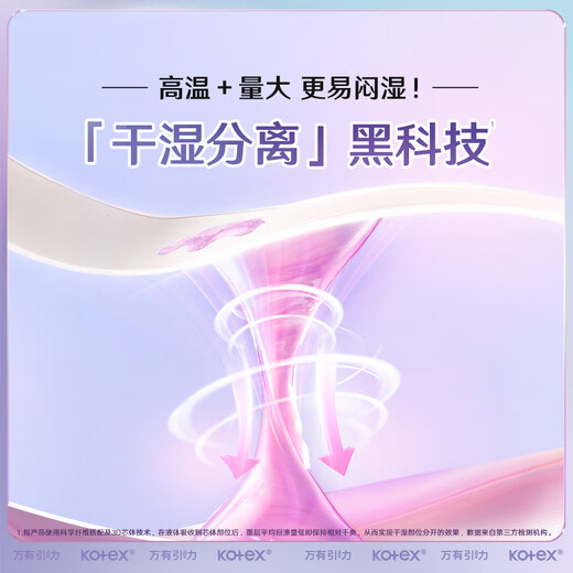 Kotex, a must-buy in large quantities, Gravity sanitary napkins 240mm, 6 pieces * 8 packs, daily use napkins OCC flagship