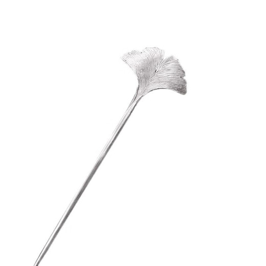 KZD999 apricot leaf sterling silver hairpin hair accessories classical Hanfu accessories retro ethnic style women's hairpin apricot leaf hairpin