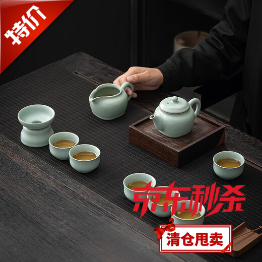 SUSHI CERAMICS Live Clearance Special - Ru Kiln Tea Set A0064 Default