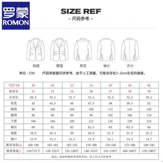 ROMON Chinese Style Stand Collar Suit Men's Suit Business Casual Versatile Fashion Banquet Button Dress Groom Wedding Suit Black (Single-piece Suit) XL (125-140Jin Jin equals 0.5kg)