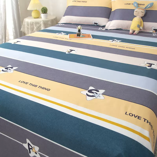 Yusenyi student dormitory three-piece set modern simple 100 pure cotton quilt thickened double .51 single Elf Deer 1.2m bed 160x230cm bed sheet