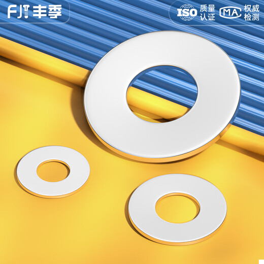 Fengji 304/201/316 stainless steel washer flat washer screw meson metal enlarged gasket M2M3M4M5M6M8-64 M8-20 capsules 304