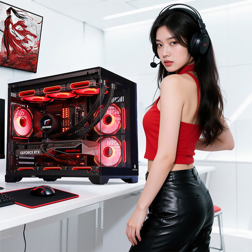 AMD Ryzen 7 9700X host complete machine/RTX5060TI/5070/5070ti/5060 graphics card complete machine e-sports design desktop computer host assembly machine DIY assembly machine R7 9700X+16G+1TB cardless host 丨With eight
