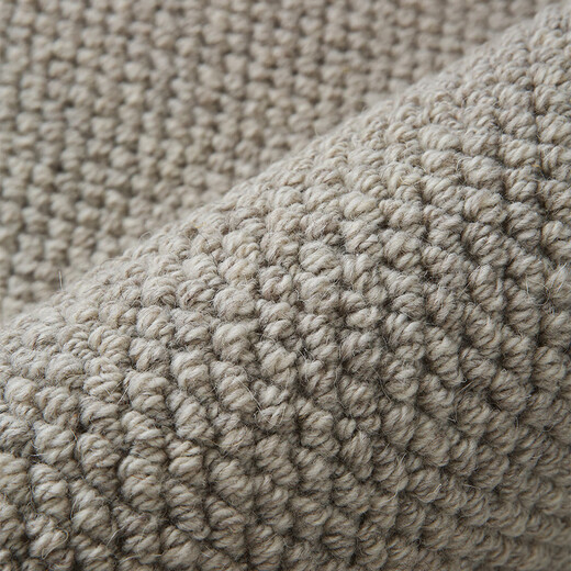 Yulu high-end customized wool carpet living room imported from New Zealand high-grade thickened waterproof pineapple ring bedroom bedside floor mat coffee brown - wool imported from New Zealand 100*150 cm