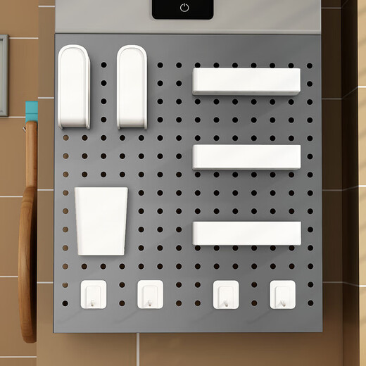 OTHERStories Gas water heater shielding cover, hole plate under wall-mounted boiler to cover ugly gas pipes, thickened gray, width 45, height 40, depth 20+