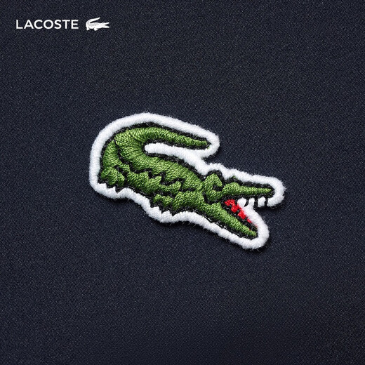 LACOSTE French crocodile men's fashionable lightweight outdoor double-sided short cotton jacket | BH5953 MI7/Navy Blue/Green M 175 50