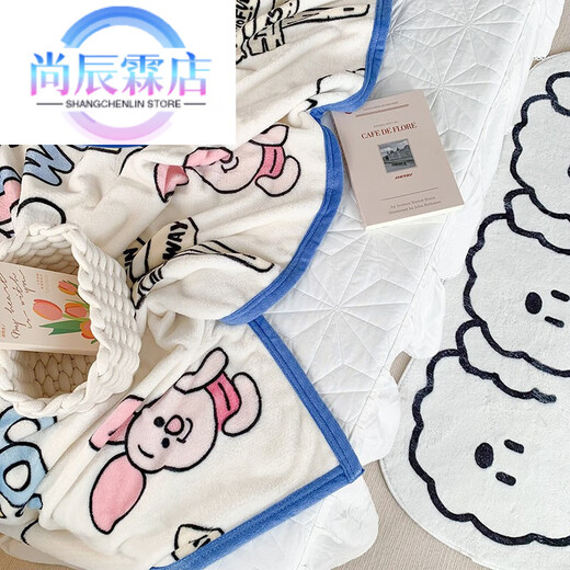 Famous and high-quality baby blanket, four-season blanket, winter kindergarten nap quilt, children's thin coral velvet spring and autumn blanket, dreamy Disney blanket 70*100cm