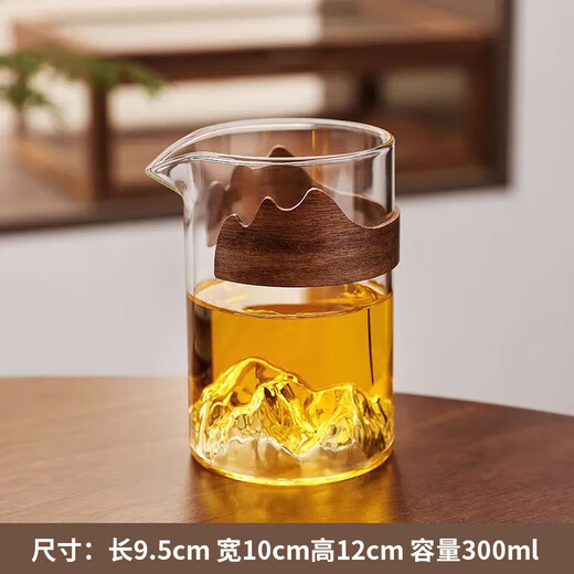 Mengting glass Yuanshan fair cup with high borosilicate home office tea dispenser Kungfu tea set tea sea
