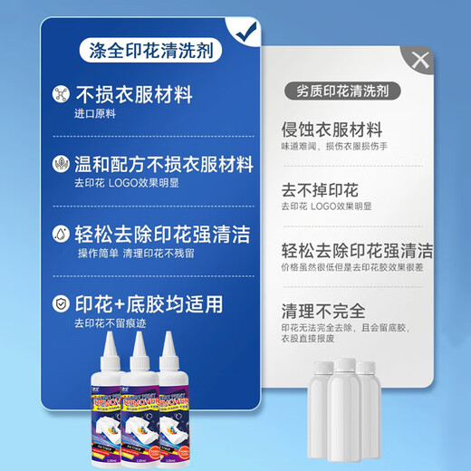 T-shirt clothing printing remover logo special washing label water glue remover clothing cleaning artifact D5 offset printing removal logo printing remover * 1 does not damage clothing and leaves no traces